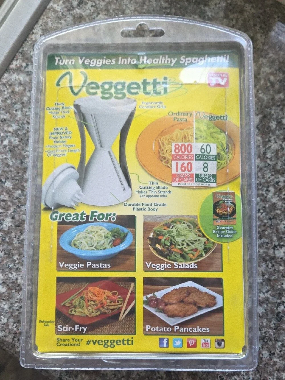 Spiral Vegetable Cutter - White